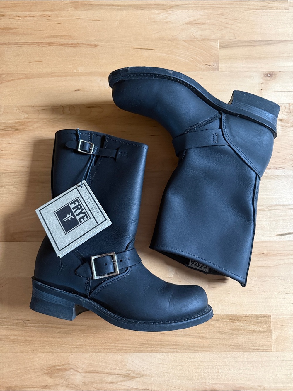 Frye engineer black boots 12R